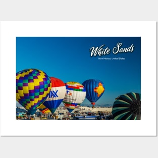 White Sands Hot Air Balloon Invitational Posters and Art